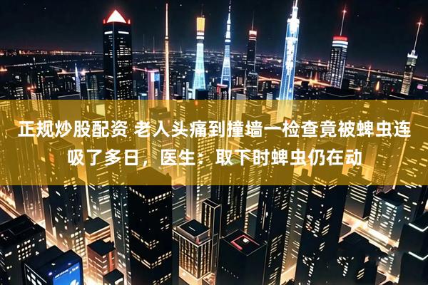 正规炒股配资 老人头痛到撞墙一检查竟被蜱虫连吸了多日，医生：取下时蜱虫仍在动