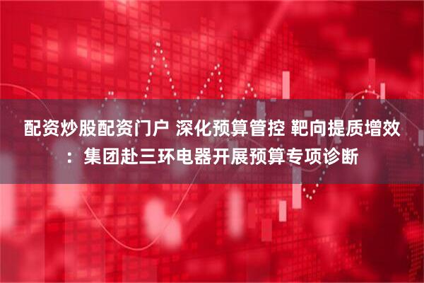 配资炒股配资门户 深化预算管控 靶向提质增效：集团赴三环电器开展预算专项诊断