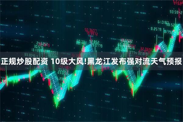 正规炒股配资 10级大风!黑龙江发布强对流天气预报